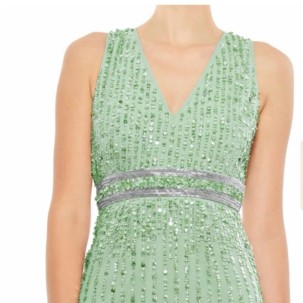 Macduggal sequin midi dress